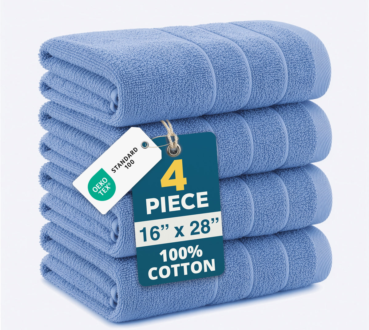 4-Piece Cotton Hand Towels Set cp-gallery: color=Allure; size=4 Piece Set